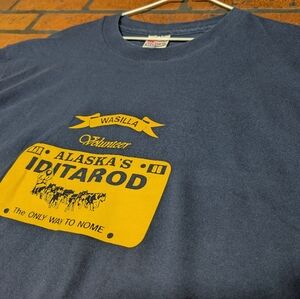 Vintage Hanes 1996 Iditarod "The Only‎ Way to Nome" T-Shirt - Made In USA